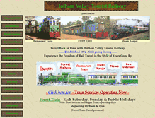 Tablet Screenshot of hothamvalleyrailway.com.au